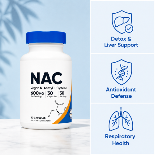 Healia | N-Acetyl L-Cysteine (NAC) Supplement Capsules