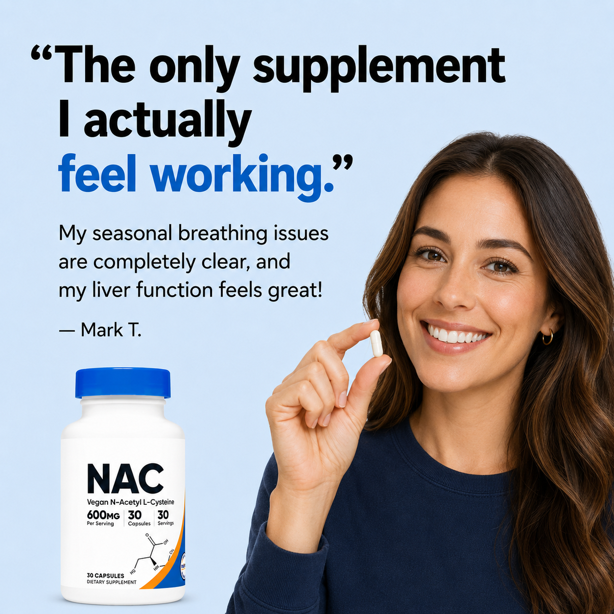 Healia | N-Acetyl L-Cysteine (NAC) Supplement Capsules