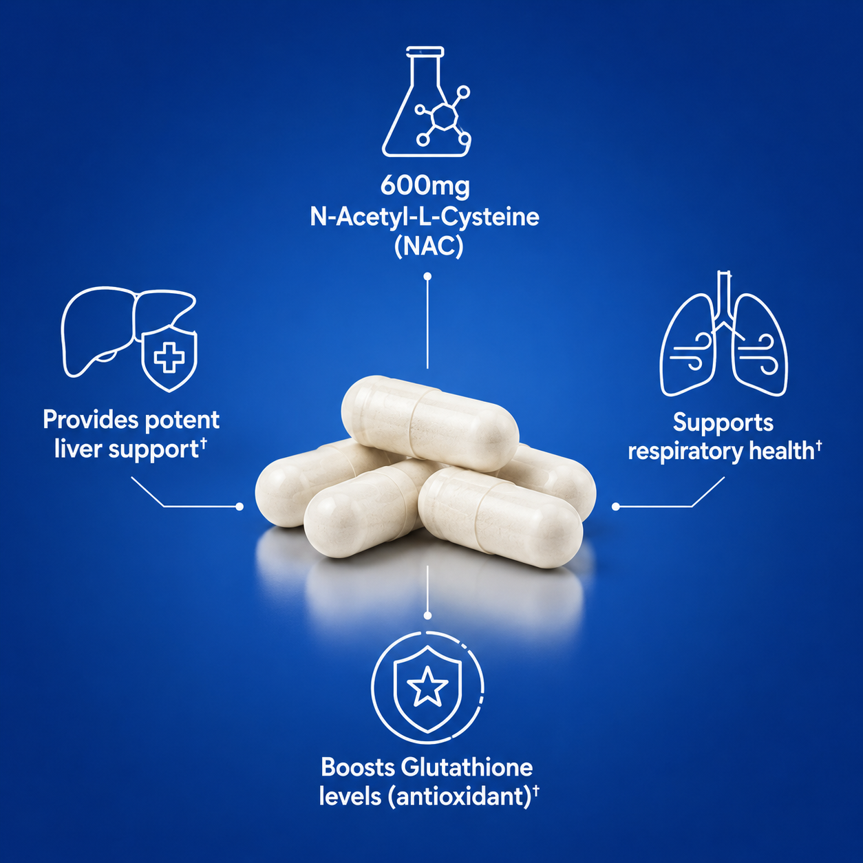 Healia | N-Acetyl L-Cysteine (NAC) Supplement Capsules